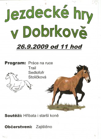 Jezdecké hry Dobrkov2009